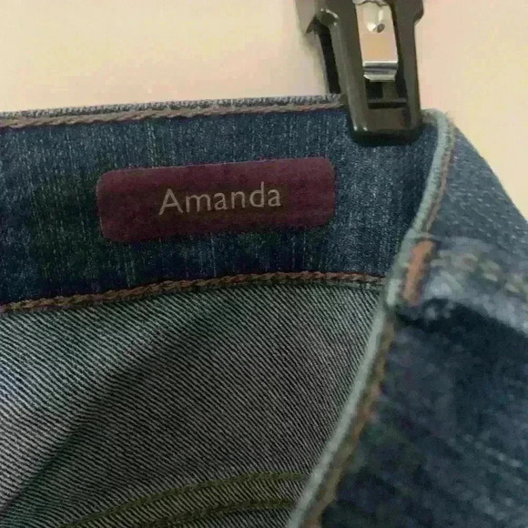 Gloria Vanderbilt, Amanda jeans women’s size 18 W short fancy pockets, - Picture 6 of 10